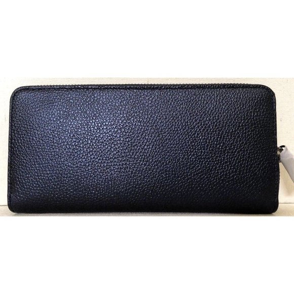New Michael Kors Adele Zip Around Continental Wallet Leather Midnight / gift Box - Picture 3 of 7